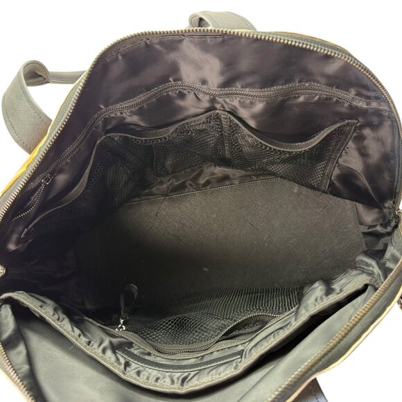 Large Tote Bag, Zippered Gym / Work, Shopper.  RAREFORM Brand.  White Tan - Picture 7 of 13